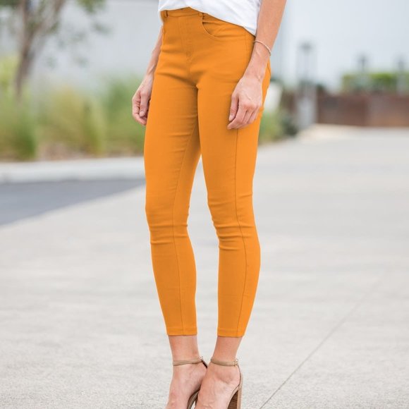 Amaryllis Elastic Stretch Leggings - Picture 1 of 4